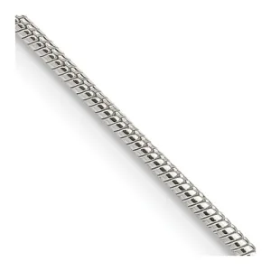 Sterling Silver 1.25mm Snake Chain Necklace w/2in ext.