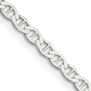 Sterling Silver 3.1mm Flat Anchor Chain Necklace