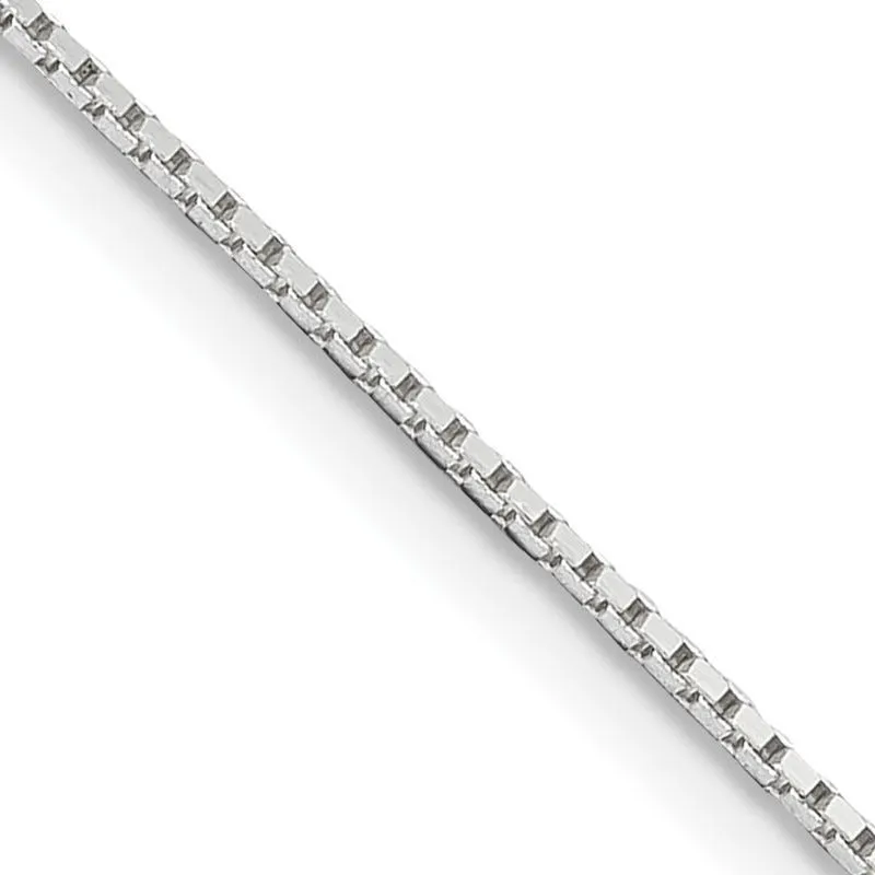 Sterling Silver .6mm Mirror Box Chain Necklace