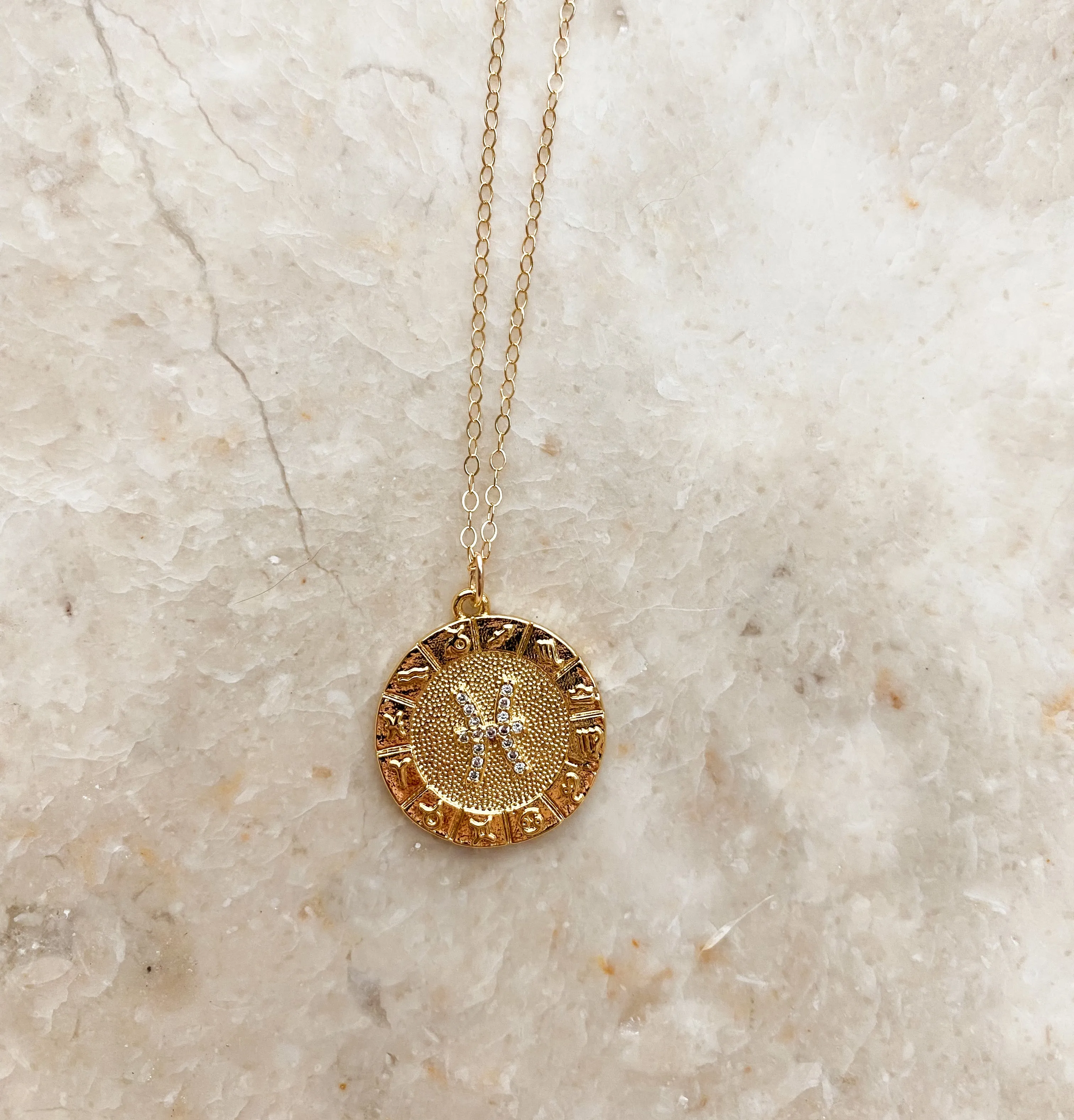 THE ZODIAC NECKLACE | GOLD FILLED