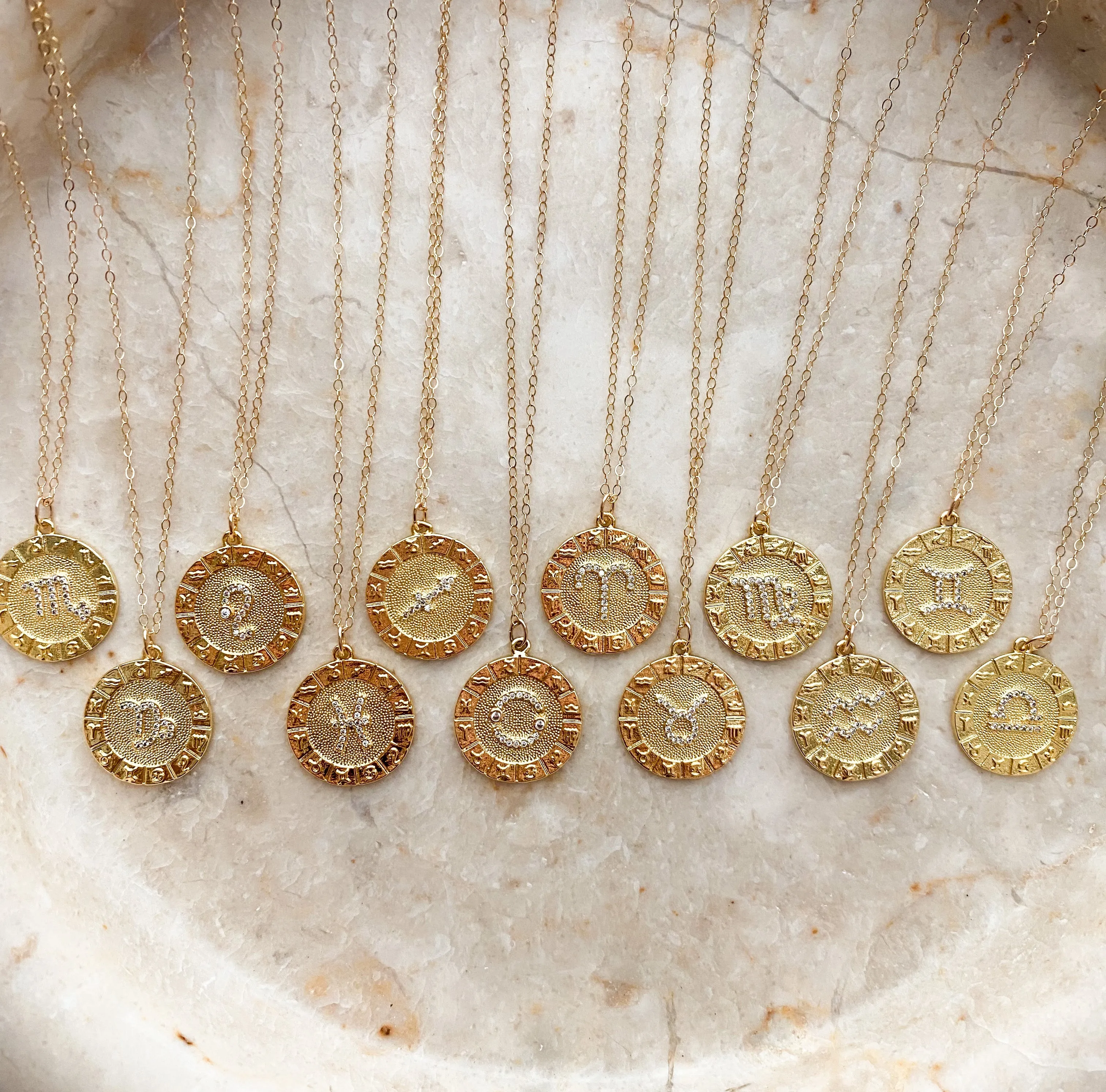 THE ZODIAC NECKLACE | GOLD FILLED