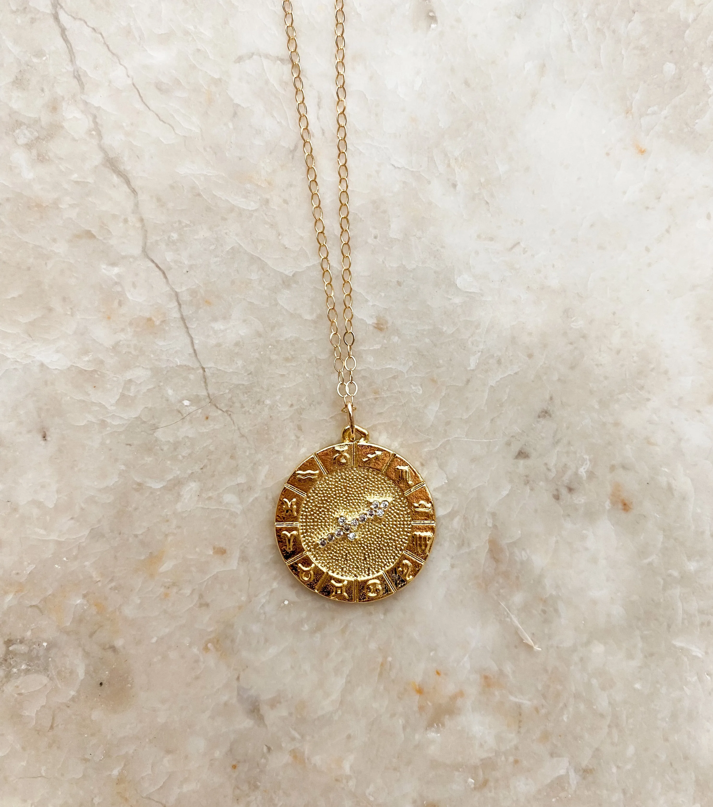THE ZODIAC NECKLACE | GOLD FILLED