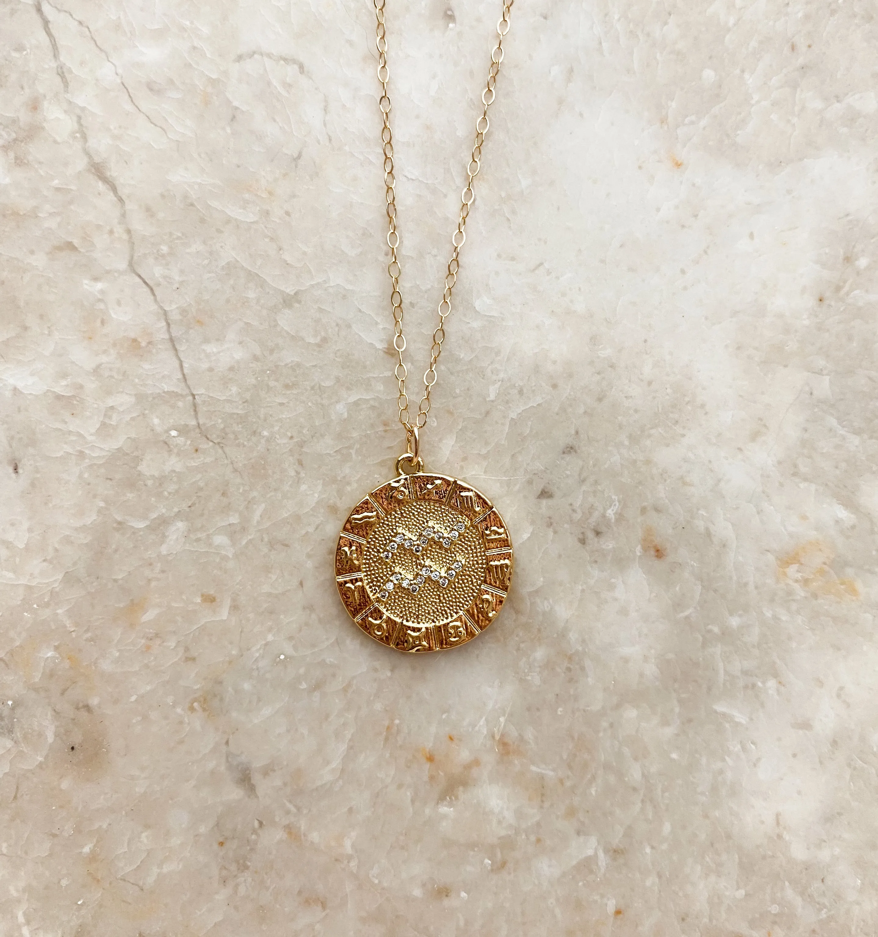 THE ZODIAC NECKLACE | GOLD FILLED