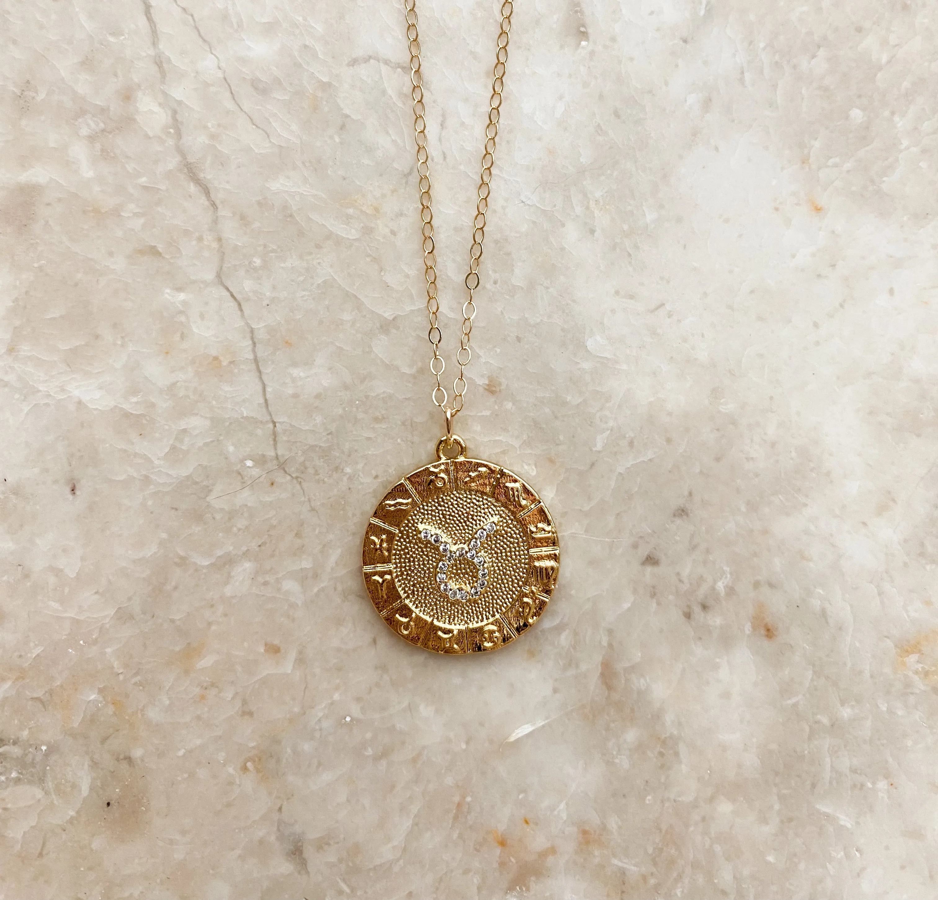 THE ZODIAC NECKLACE | GOLD FILLED