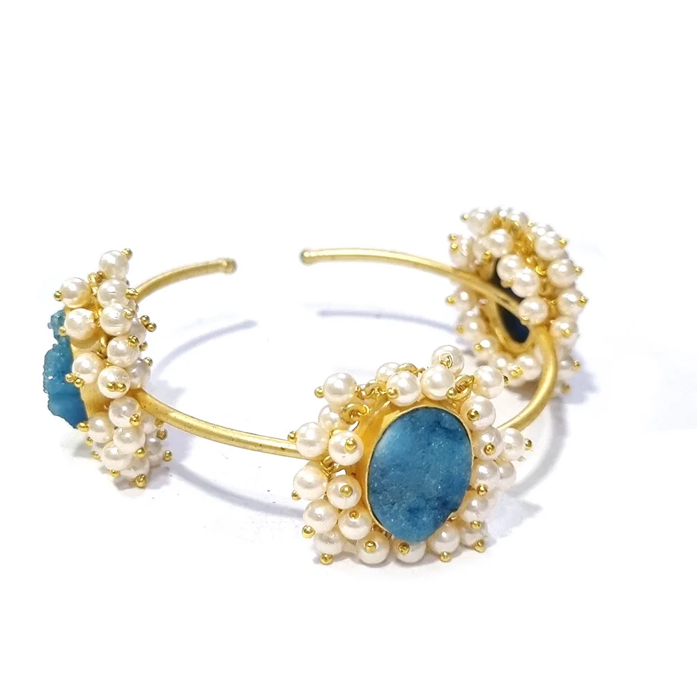 ''Trending'' Limited Edition Druzy Handmade Kadas, Free Size Sold by per piece
