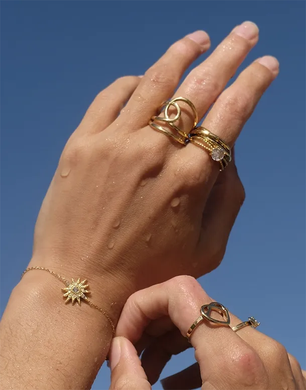 Vibes | Infinite Loop Open Ring | 18K Gold-Plated