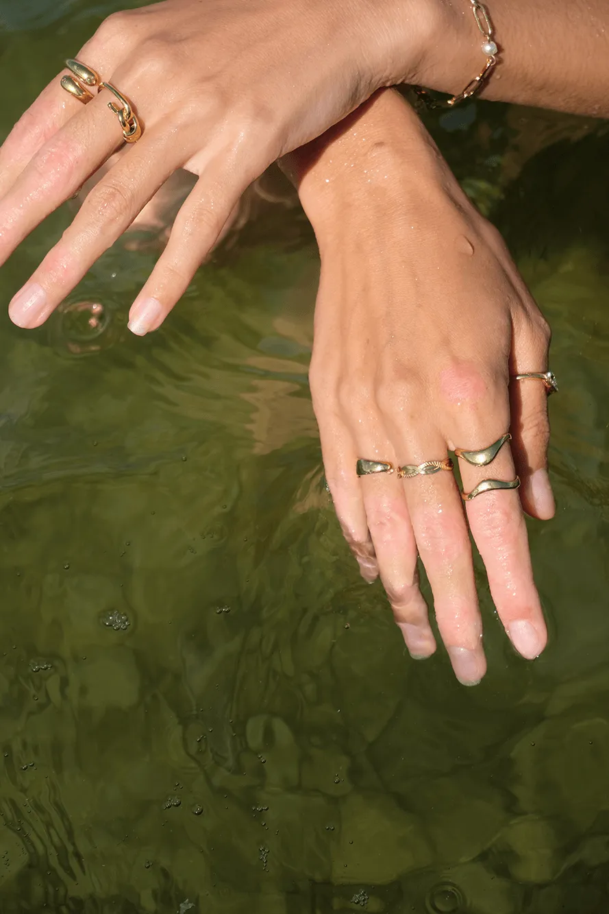 Vibes | Unity Knot Adjustable Ring | 18K Gold-Plated