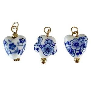 Vintage Flower Charm For Charm Necklace & Bracelet
