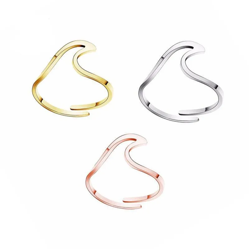 Wave Ring For Women Resizable Jewelry Ring For Women