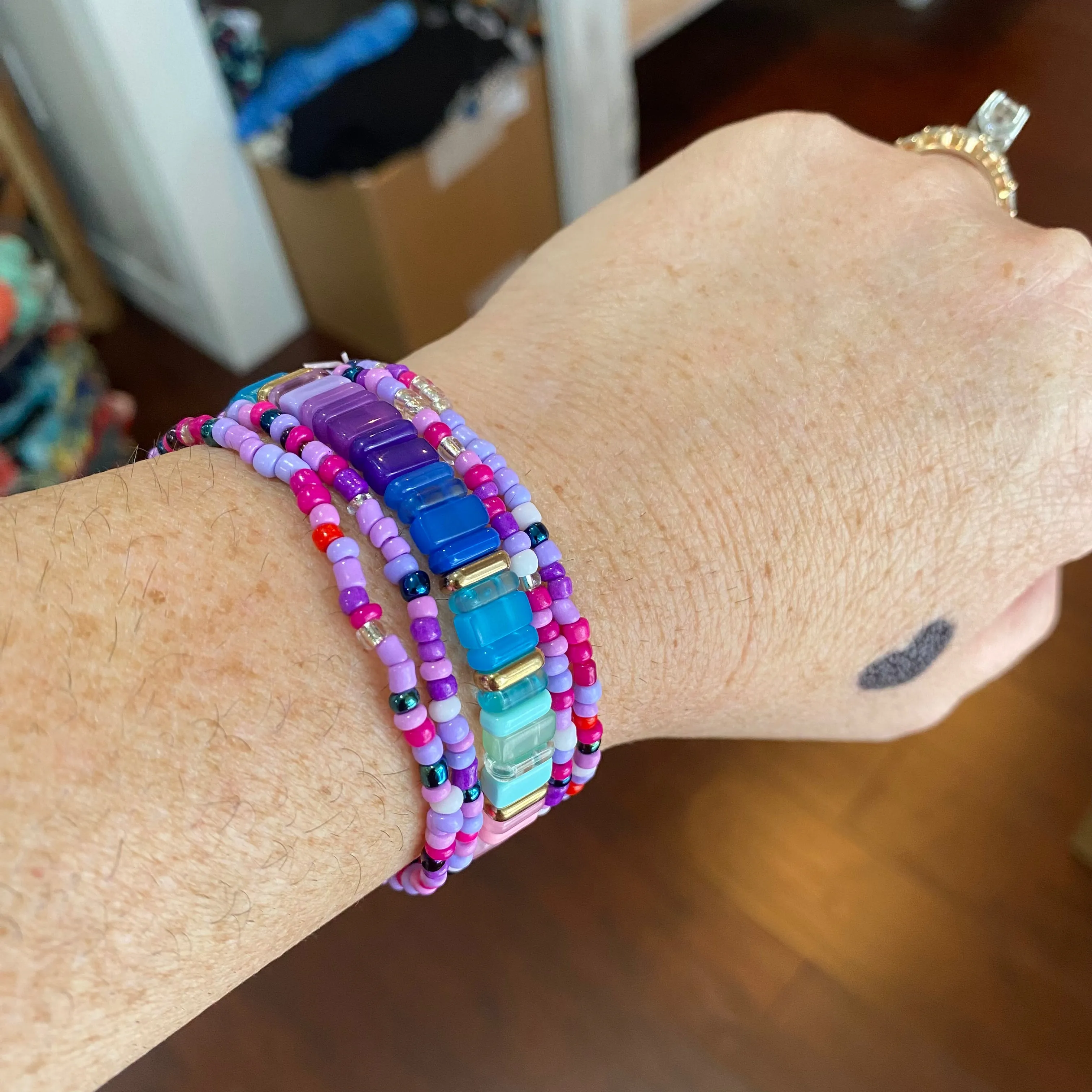 zinc seed bead stack